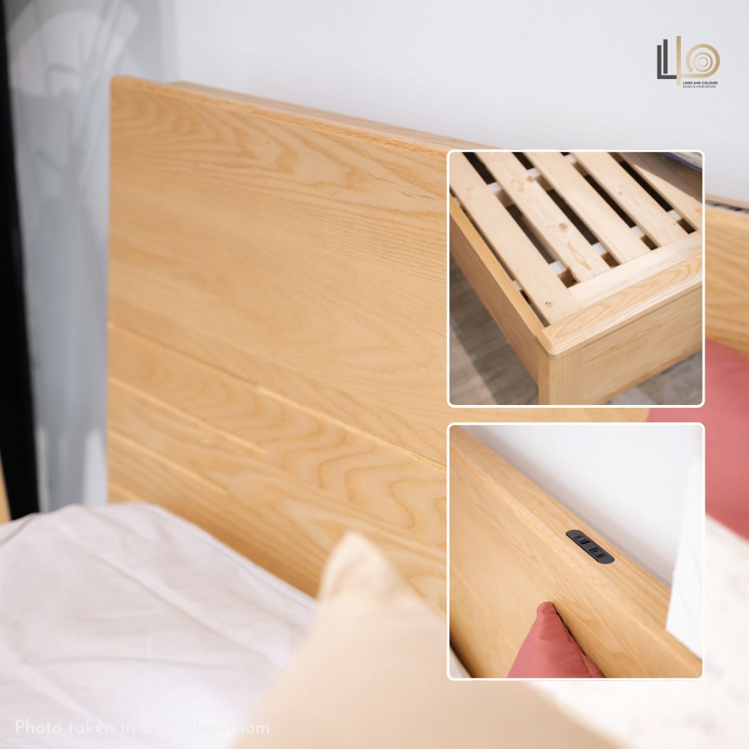 Naiomi Wood Bed Frame