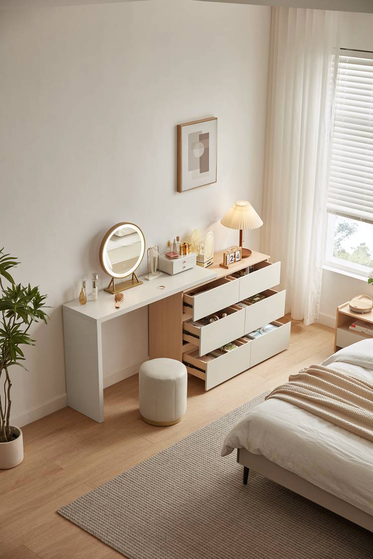 Waija Desk with Cabinet