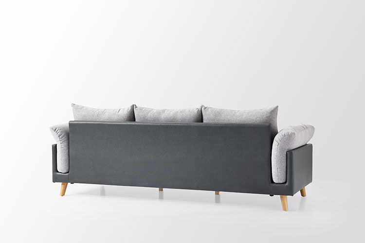 Hout Sofa &amp; Ottoman