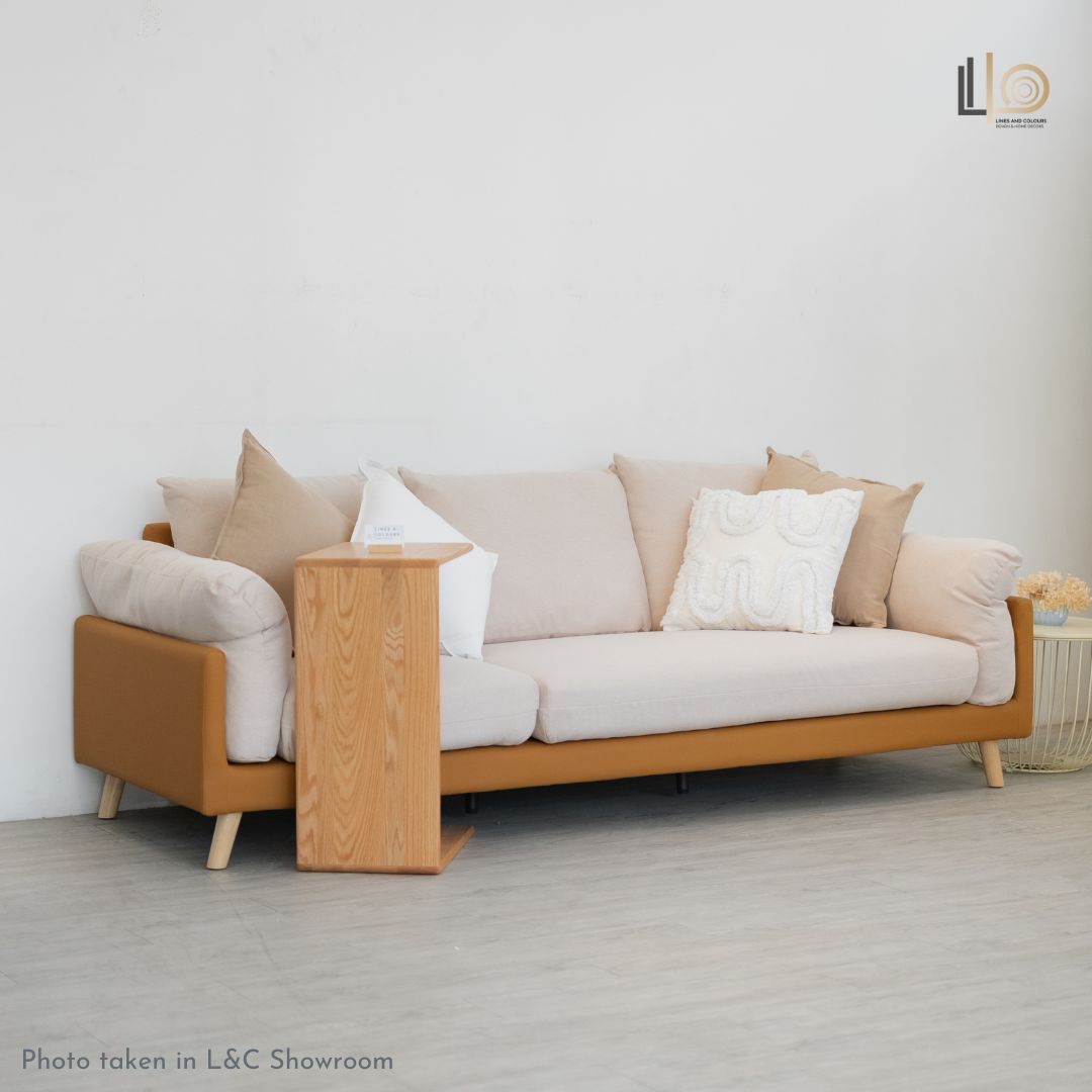 Hout Sofa &amp; Ottoman