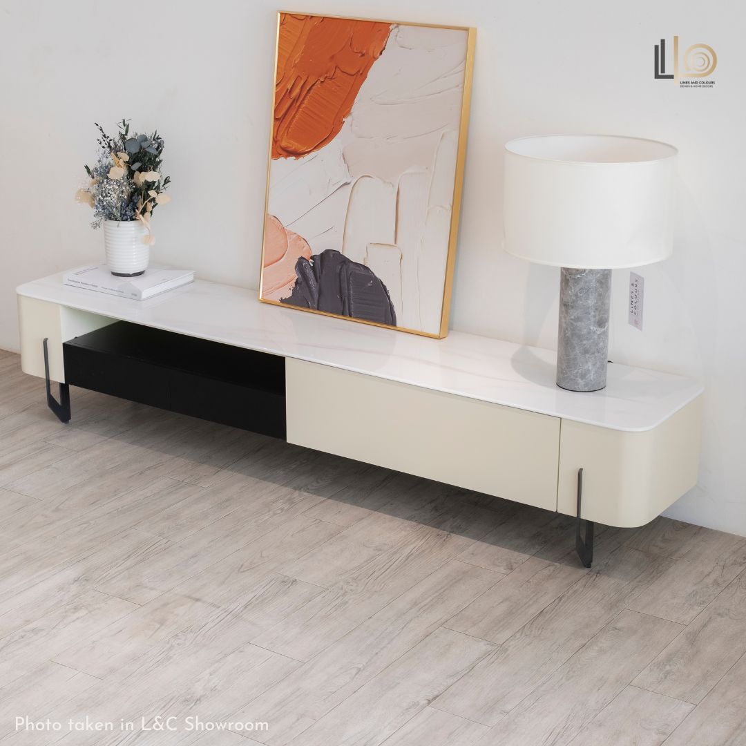 Hoshan TV Stand – Lines and Colours Home Decor