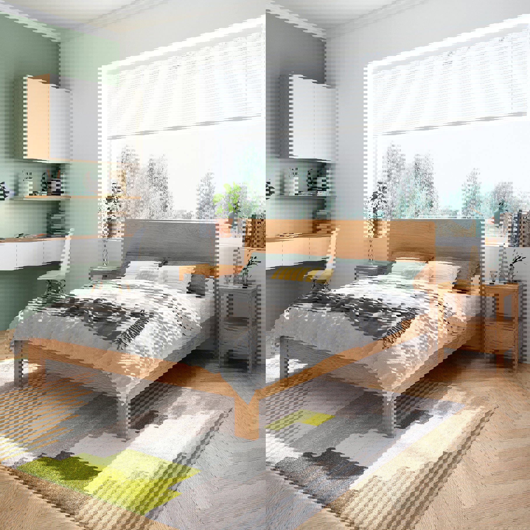 Quisara Wood Bed Frame