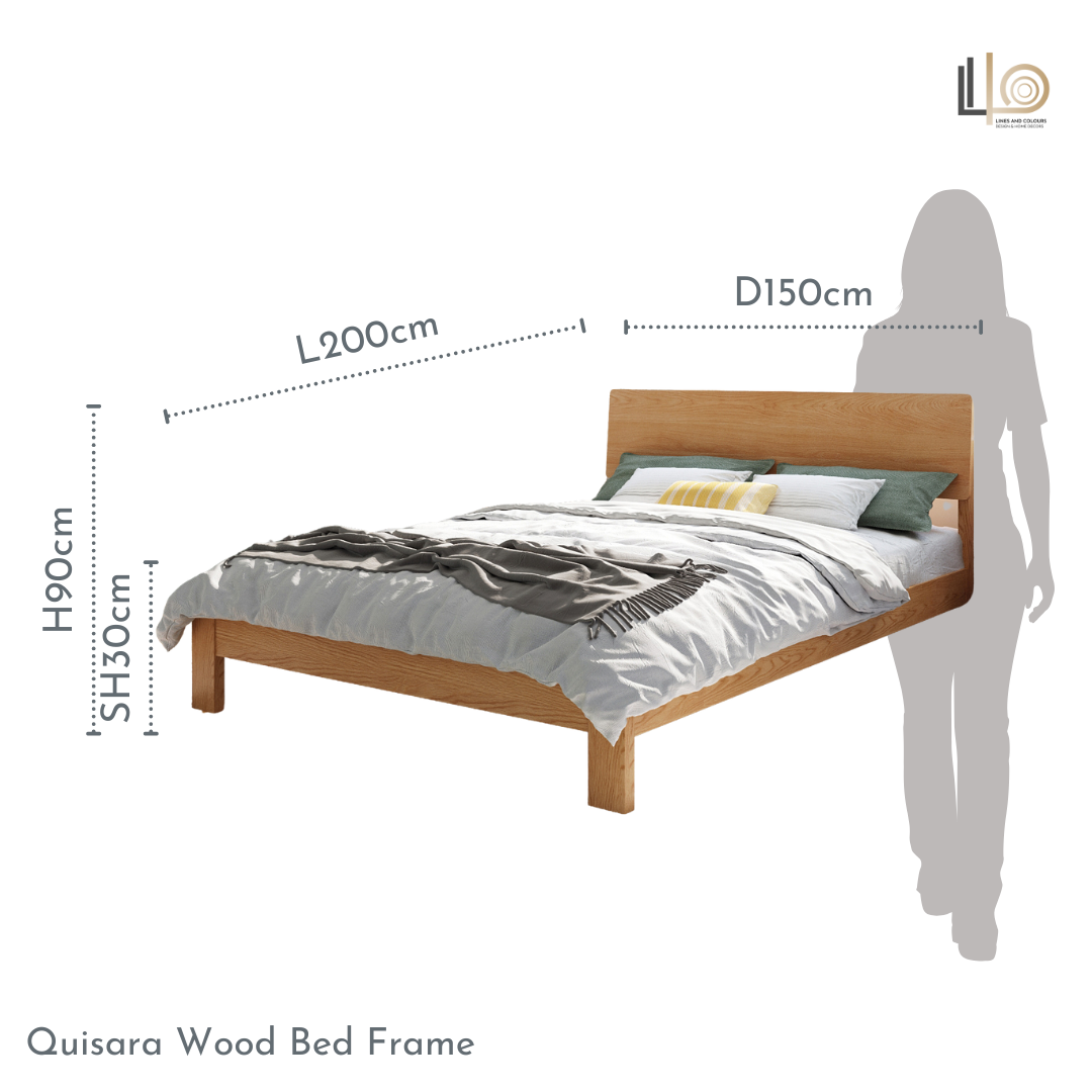 Quisara Wood Bed Frame