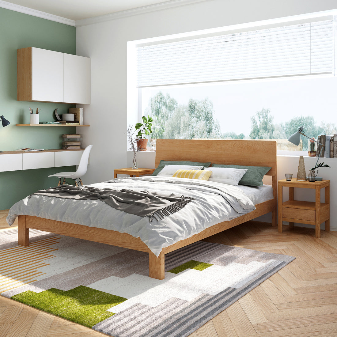 Quisara Wood Bed Frame