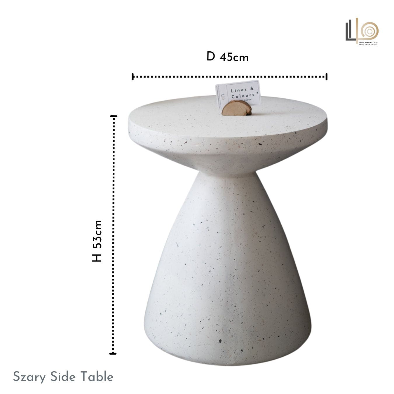 Szary Side Table