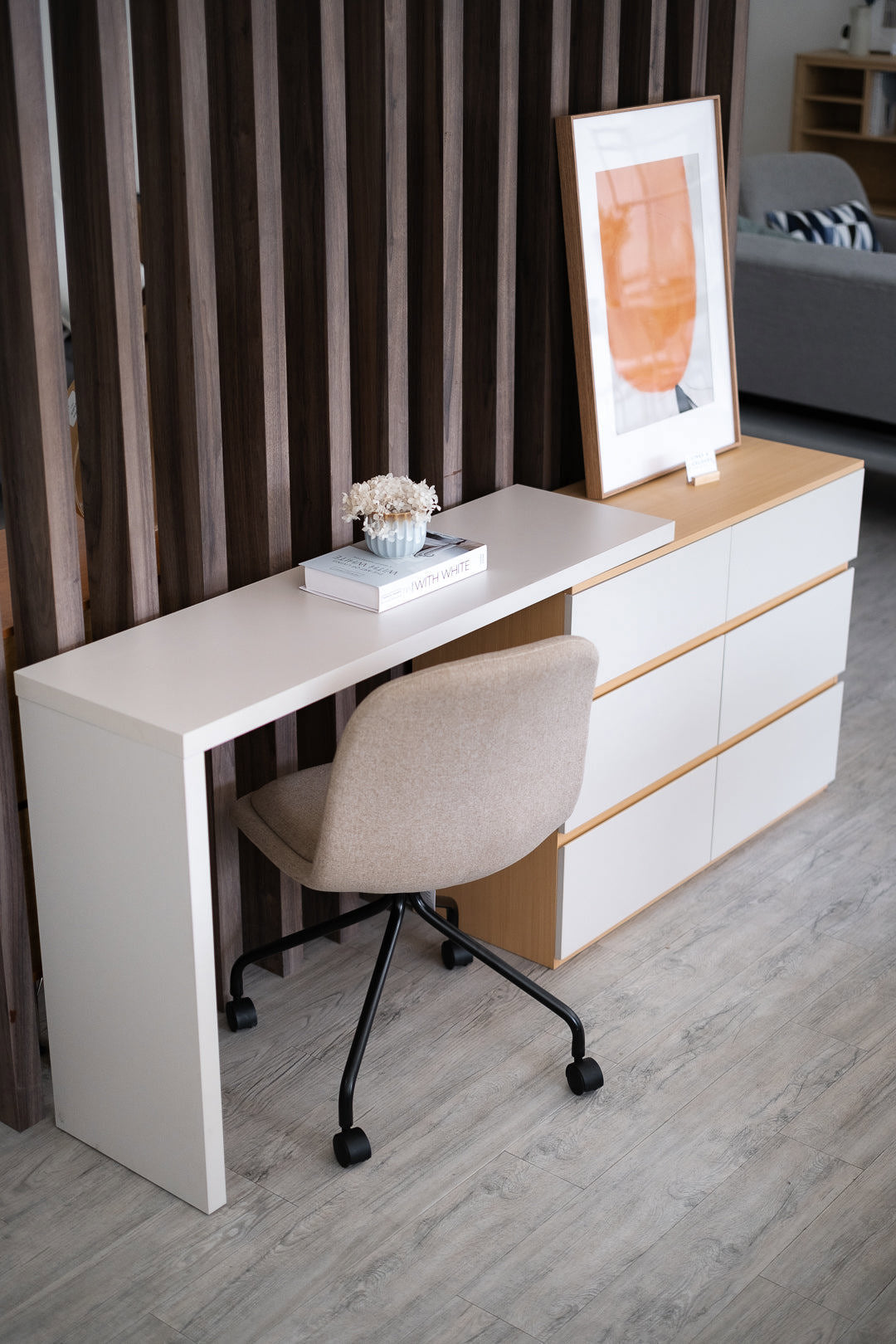 Waija Desk with Cabinet